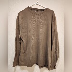 Men's Dark Green Long Sleeve Shirt